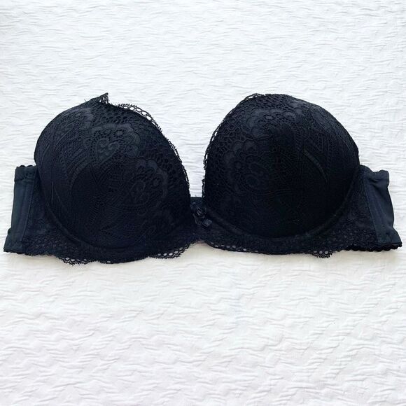 BUY 1 GET 1 FREE black strapless bra 36b - Picture 1 of 11